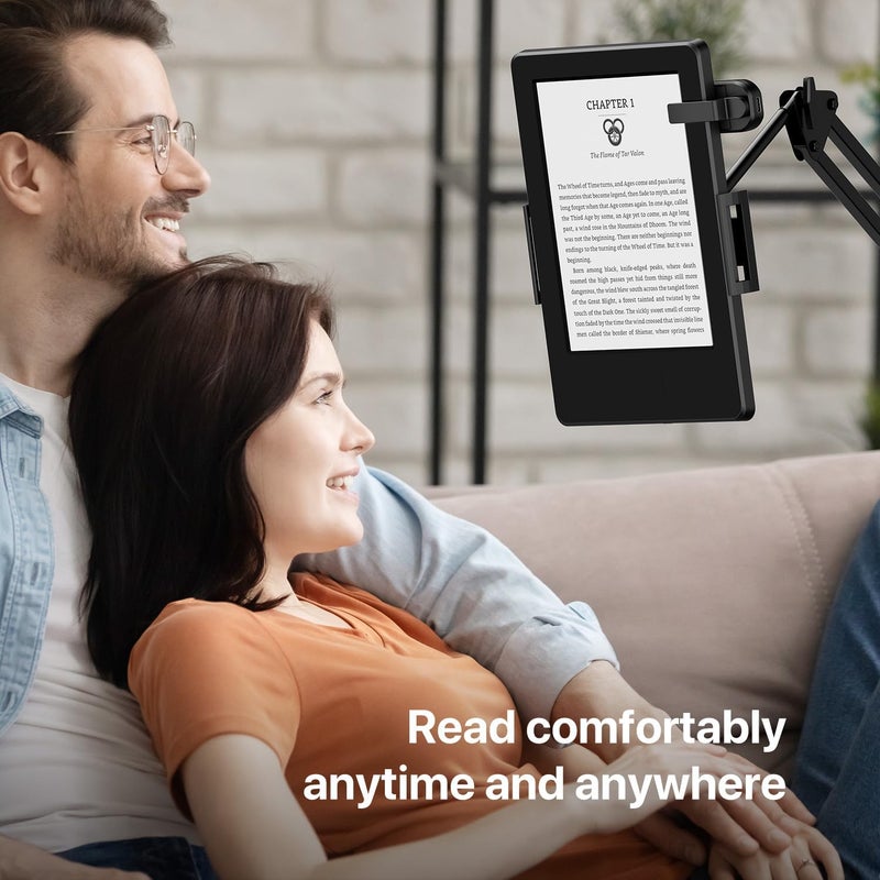 Sycelu RF Remote Control Page Turner for Kindle Paperwhite Oasis eReaders Kobo,Camera Video Recording Remote Triggers, Page Turner for ipad Tablets Reading Novels Comics(Black) - Image 4